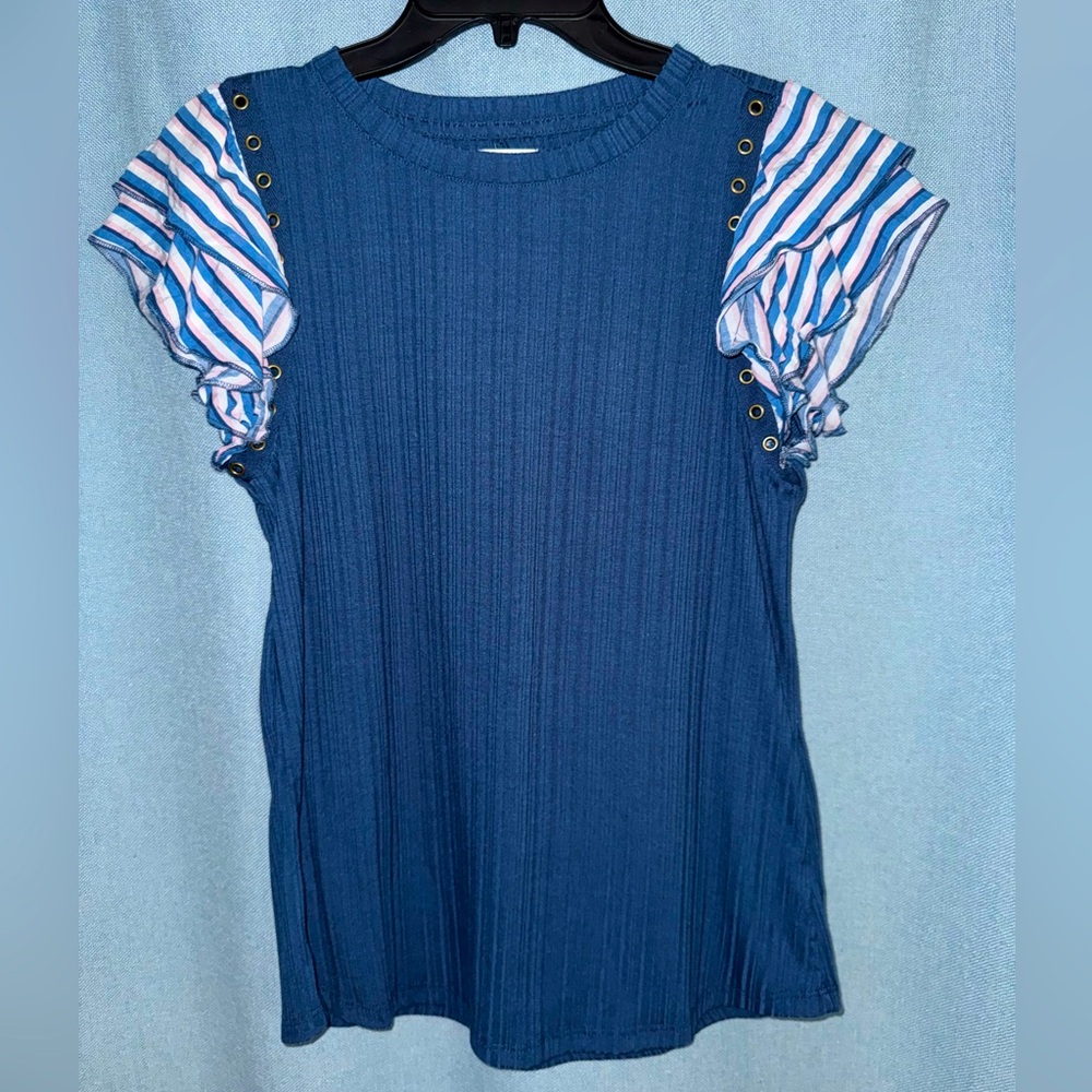 Maurice’s striped Flutter Sleeve top. SZ small